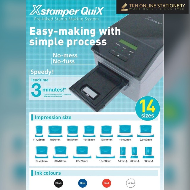 Xstamper Quix Artline/ chop Shopee Malaysia