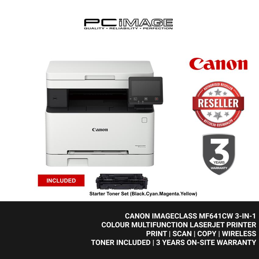 CANON IMAGECLASS MF641CW 3-IN-1 COLOUR MULTIFUNCTION LASERJET PRINTER ...