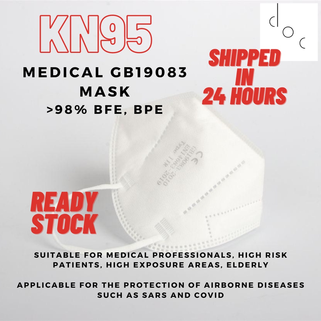 KN95/N95 FFP3 MEDICAL Grade 5ply Protective Face Mask Hospital Use