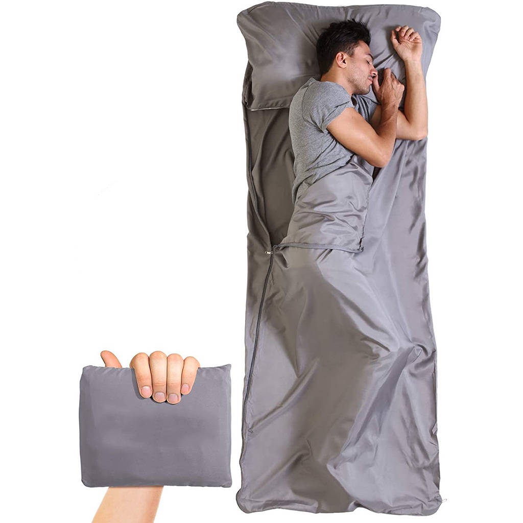 Double silk sleeping outlet bag liner