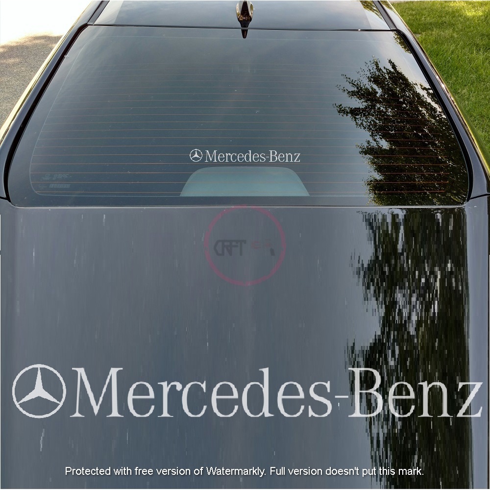 CFS179 Mercedes Benz Stiker Sticker Vinyl Decal Stripes Cermin Depan ...