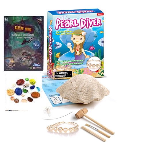 MSIA READY STOCK/Pearl Diver/GEM DIG/ crystals Geology Dig Kit