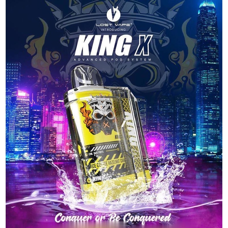 [Murah] Lost Vape King X Disposable 7500 Puff Adjustable airflow / Rechargeable / 18ML Shopee
