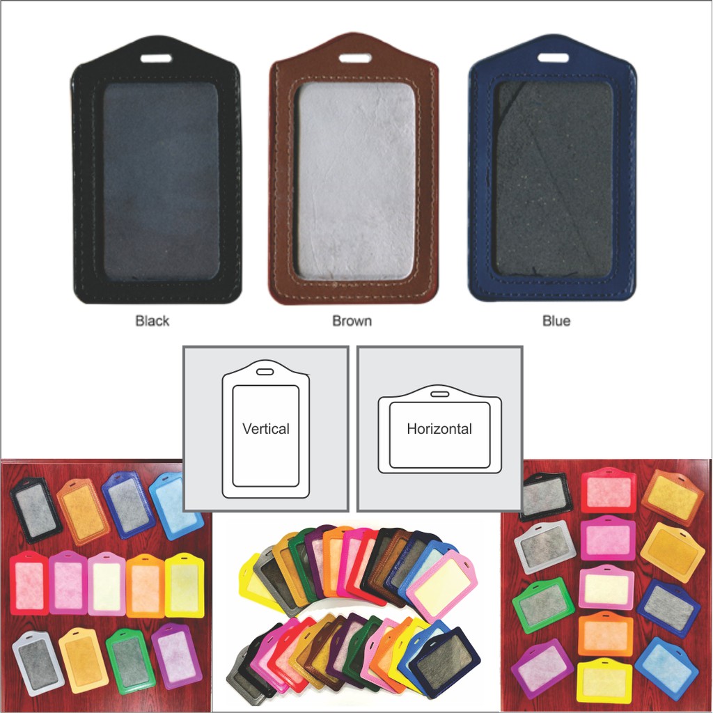 [10 PCS] Women Men Pu Leather ID Credit Bank Card Holder Students Card ...