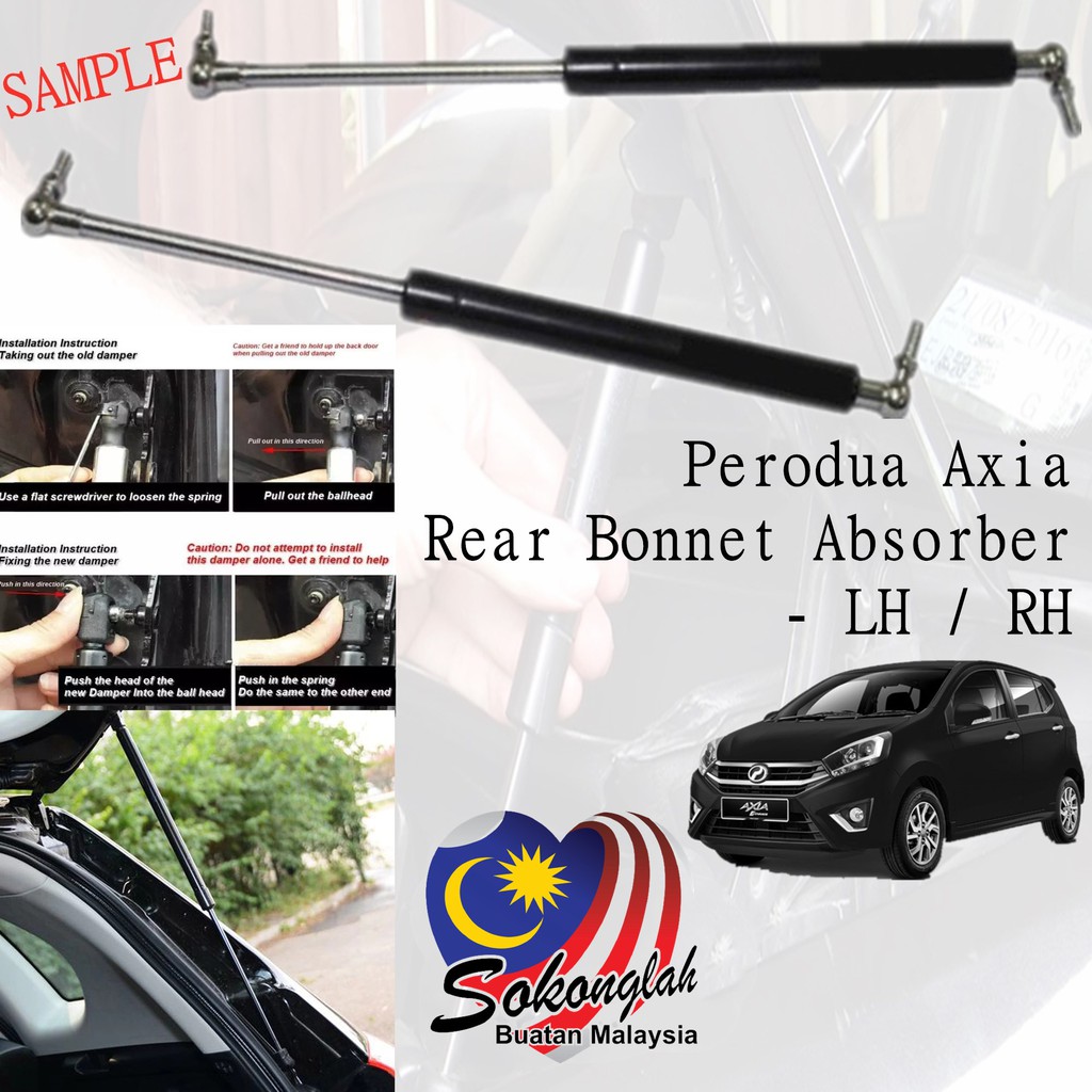 Perodua Axia Rear Bonnet Absorber | Shopee Malaysia