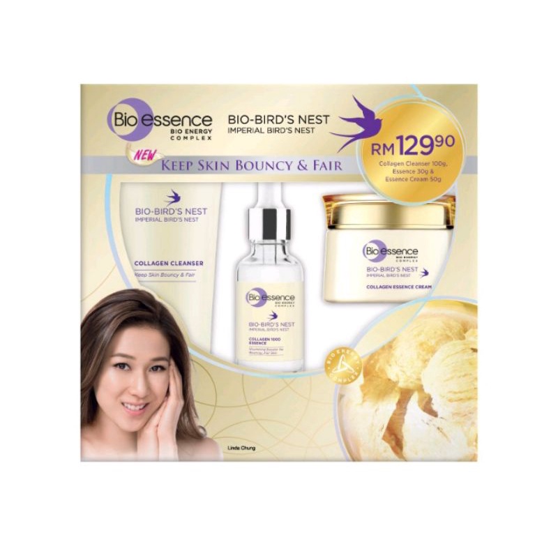 Clear Stock! Bioessence BioBird Nest Collagen Cleanser 100G + Essence