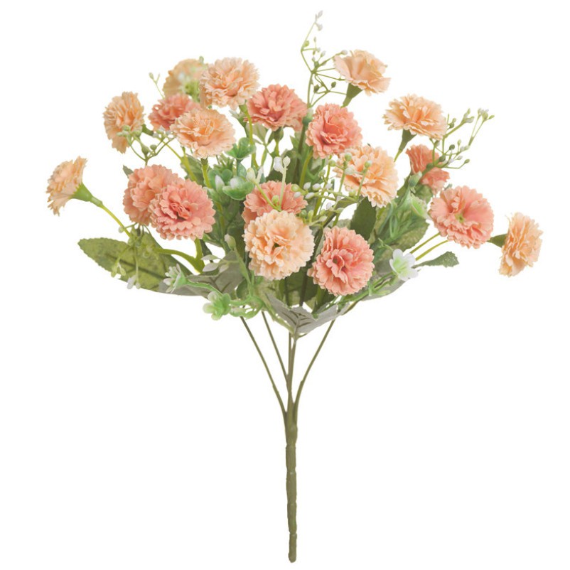 20 Heads/Bouquet Artificial Carnation Silk Carnation Flowers Bride ...