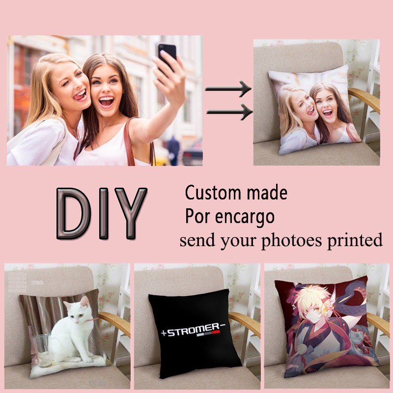 DIY Photo Custom Design Print Made Pillow Case Soft Single Side Printed Customized Shopee Malaysia