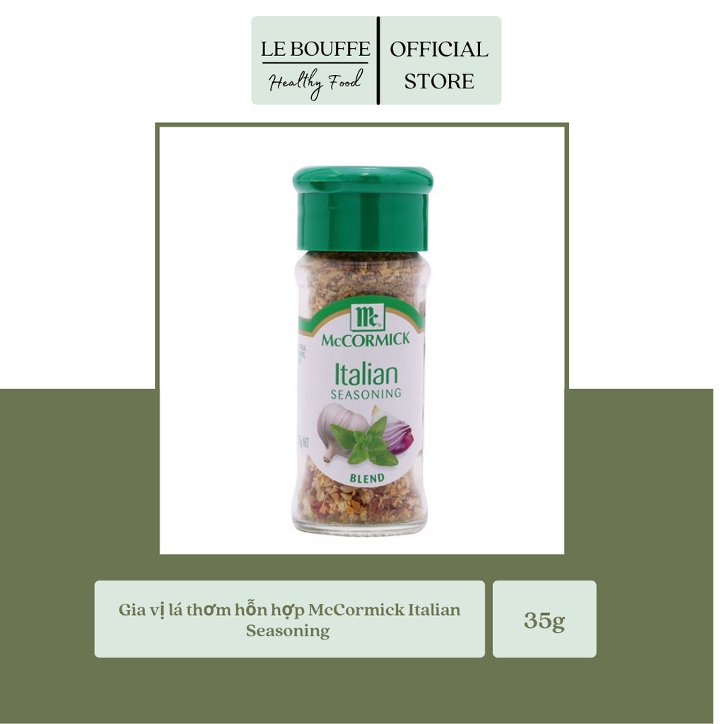 Mc Cormick Italian Seasoning Mixed Aromatic Leaf Spices 35g (Vial