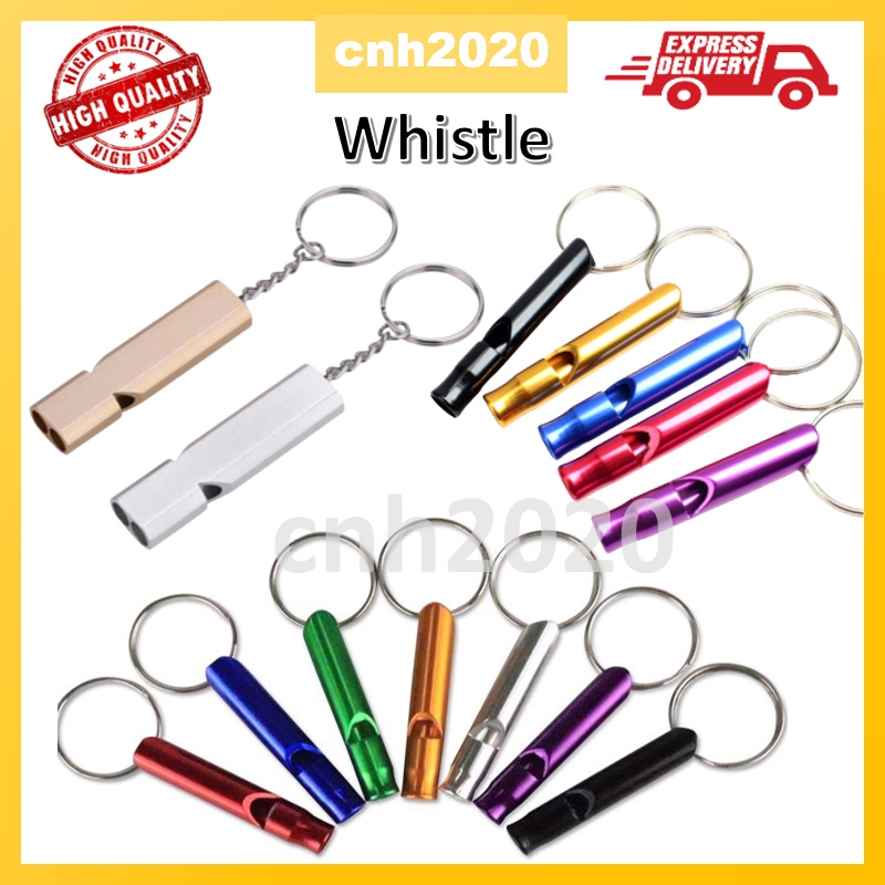 20 Pieces Aluminum Alloy Whistle Outdoor Emergency Whistle Sports Whistle Small Whistle Keyring Keychain Colorful Whistle -aya | Fruugo NO