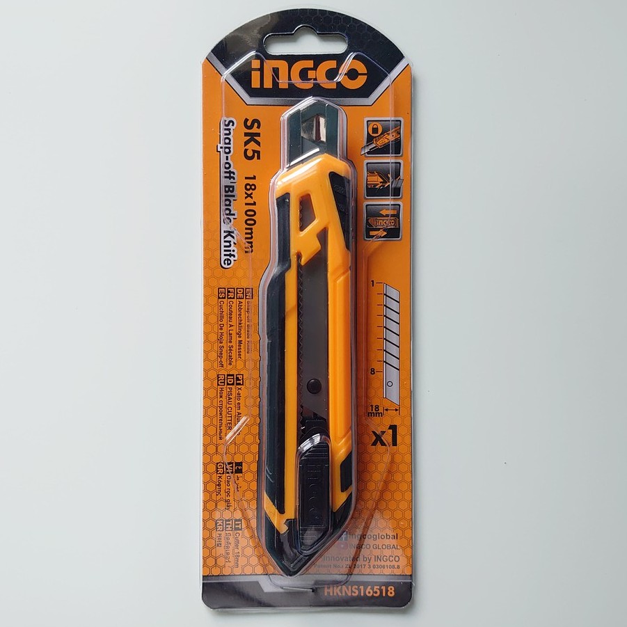 INGCO Snap Off Blade Knife / Auto Lock Mechanism / Cutting Blade ...