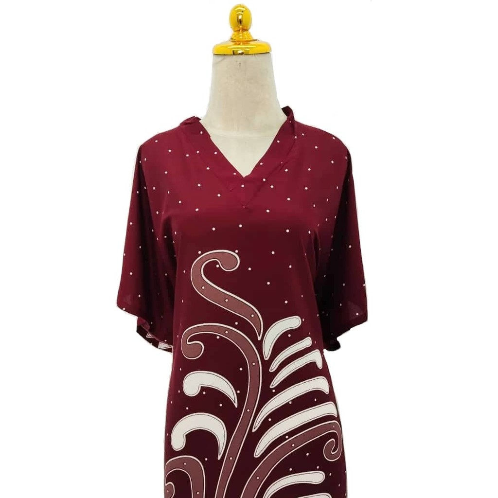 C204 Baju Kelawar Batik Perempuan Dewasa Lengan Pendek Free Size M Xxl Shopee Malaysia