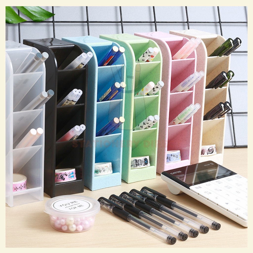 Office Desk Organizer Stationery Storage Box Pen Storage Pen Holder ...