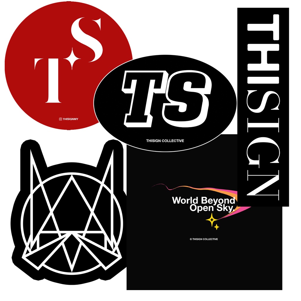 THISIGN | Stickers Pack | Shopee Malaysia