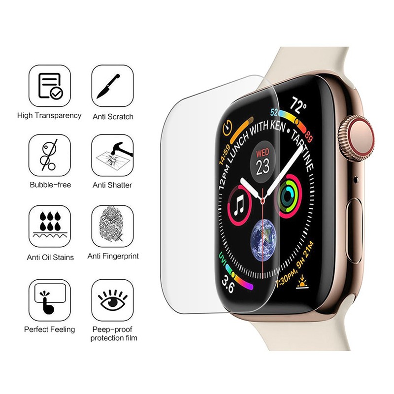 Watch Hydrogel Film Watch Screen Protector Film for iWatch SE 7 6