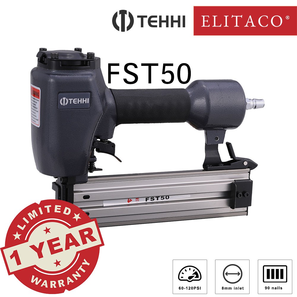 ELITACO】Tehhi FST50 Pneumatic Nailer Stapler Wainscoting Concrete