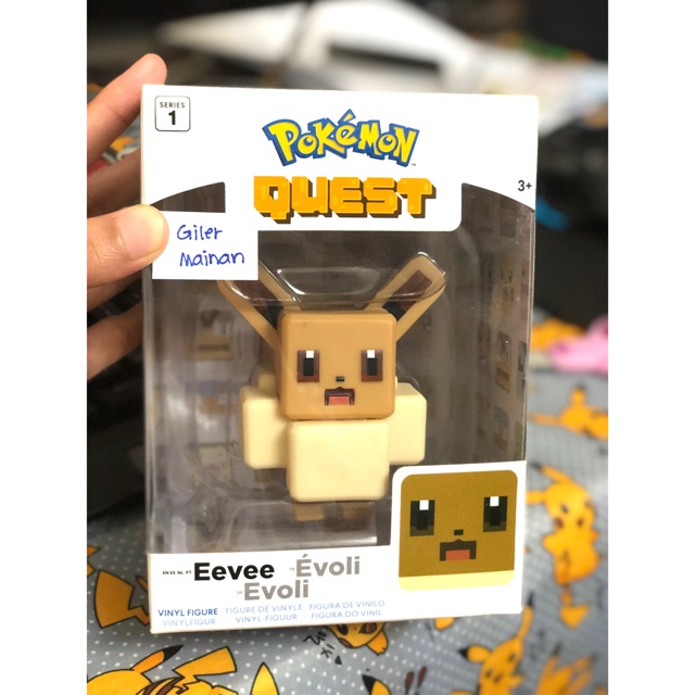 Pokemon Quest Eevee Evoli Vinyl Figure Series 1