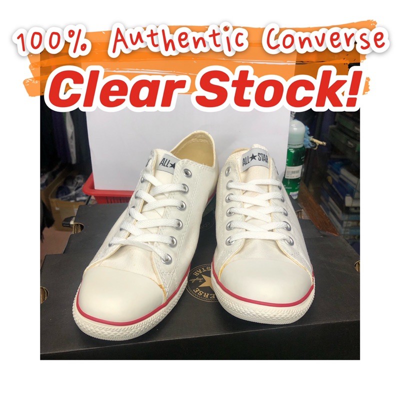 Converse discount slim blanche