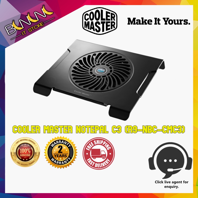 Cooler Master Notepal CMC3 Notebook Cooler (200mm) - R9-NBC-CMC3 ...