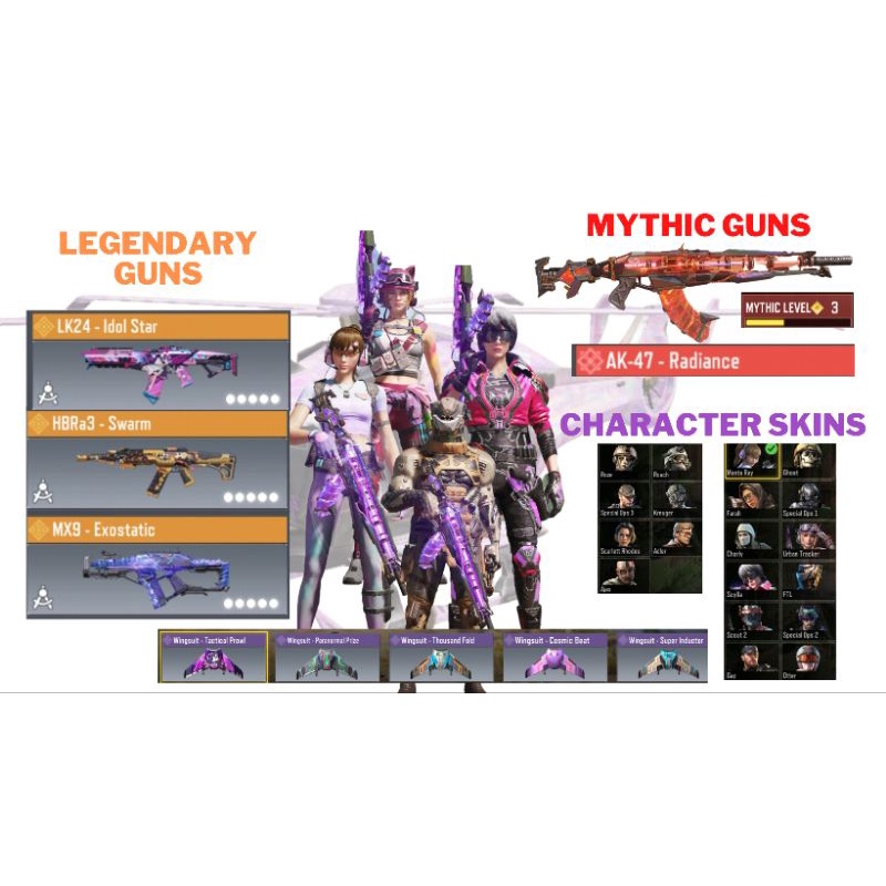 CODM AK47 Radiance Mythic Guns +3 Legendary Guns Call of Duty Mobile ...