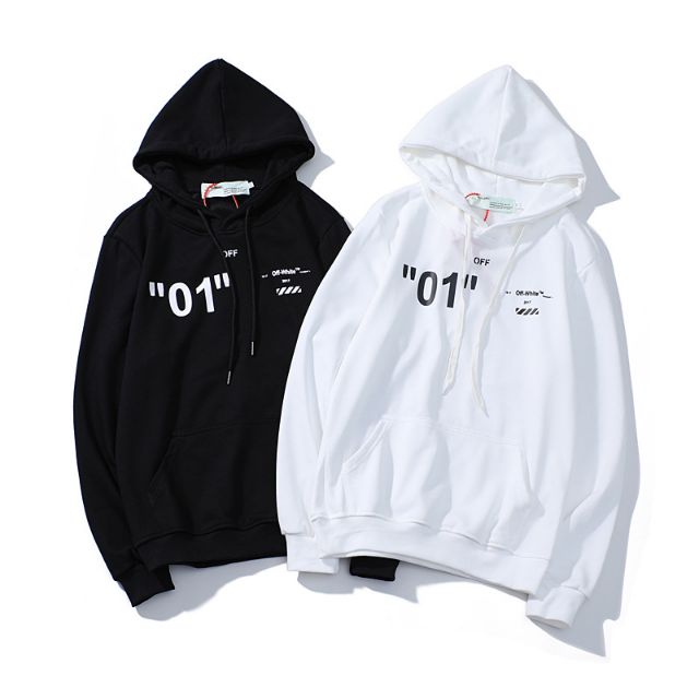 OFF WHITE Hoodie 01 ALL with printed letters couple hoodie tide Shopee Malaysia