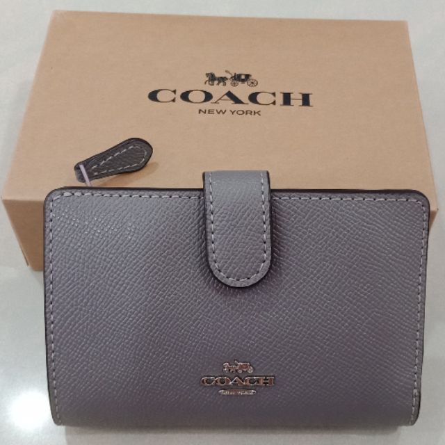 Grey coach wallet online