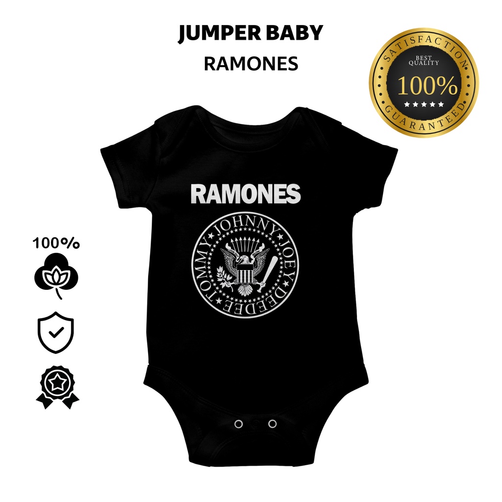 Ramones BAND Baby Clothes JUMPER Shopee Malaysia