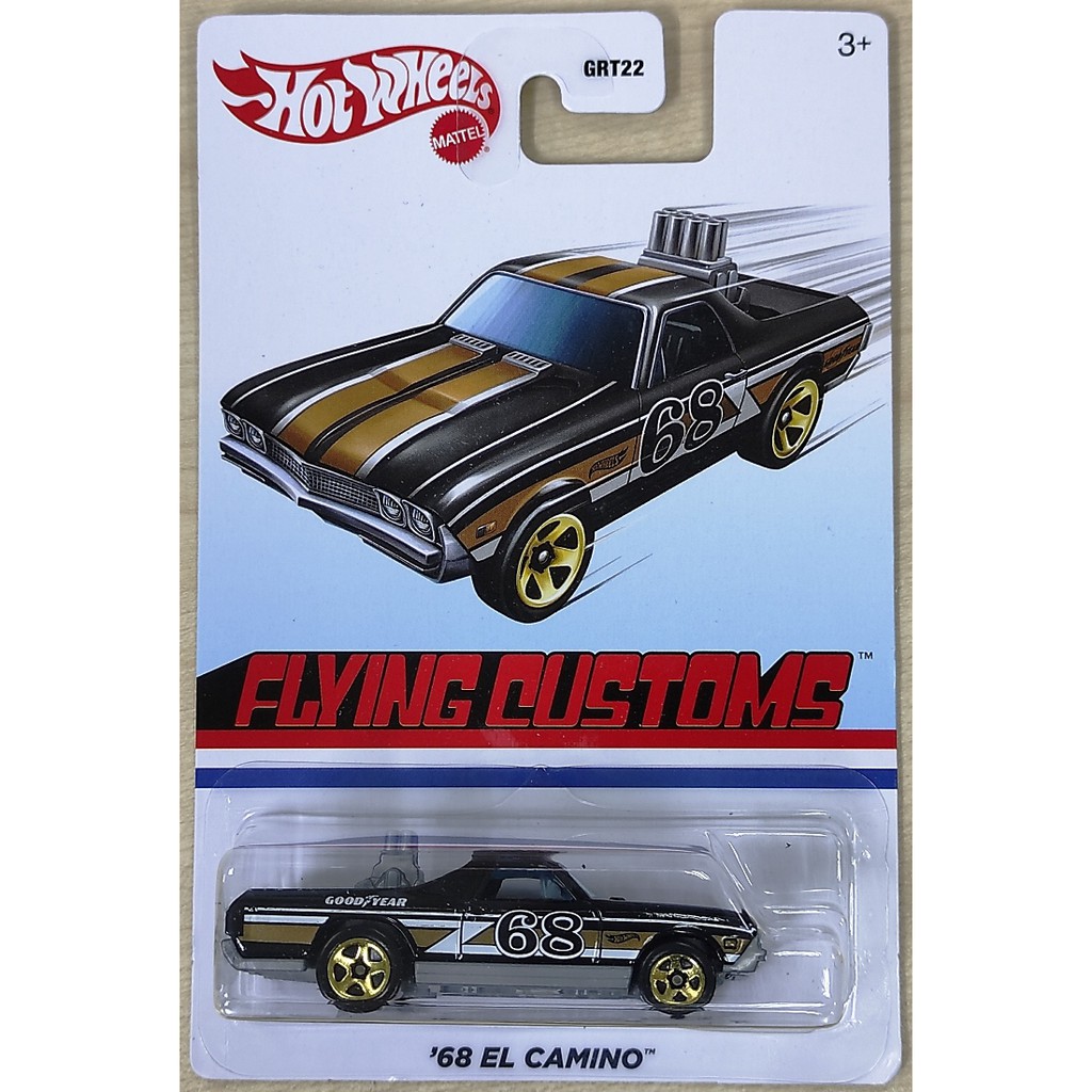 Hot Wheels 68 El Camino [1968 69 Chevy Chevrolet ZAMAC Rod Squad Muscle ...