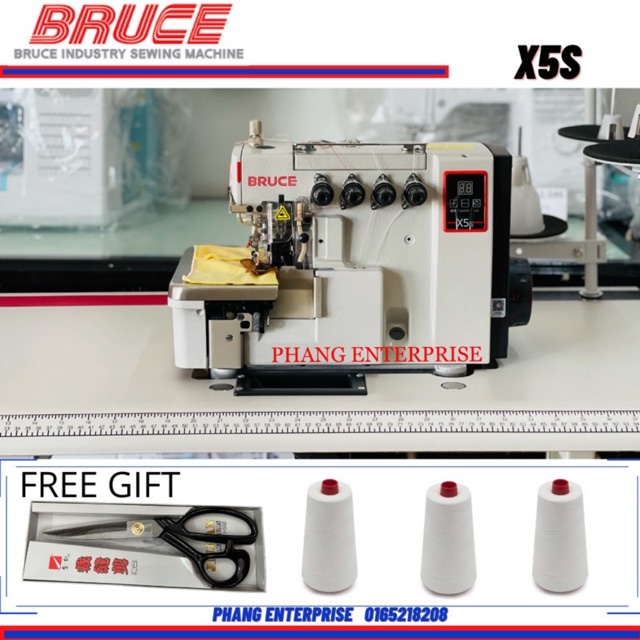 Bruce X5s Mesin Jahit tepi (Direct Drive) New overlock sewing machine ...