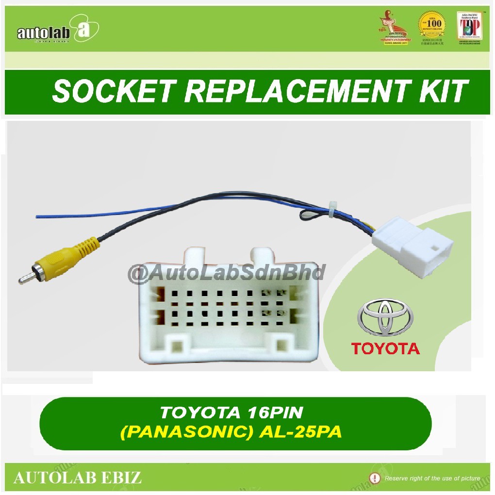Socket Camera Replacement Kit Toyota -16pin Panasonic | Shopee Malaysia