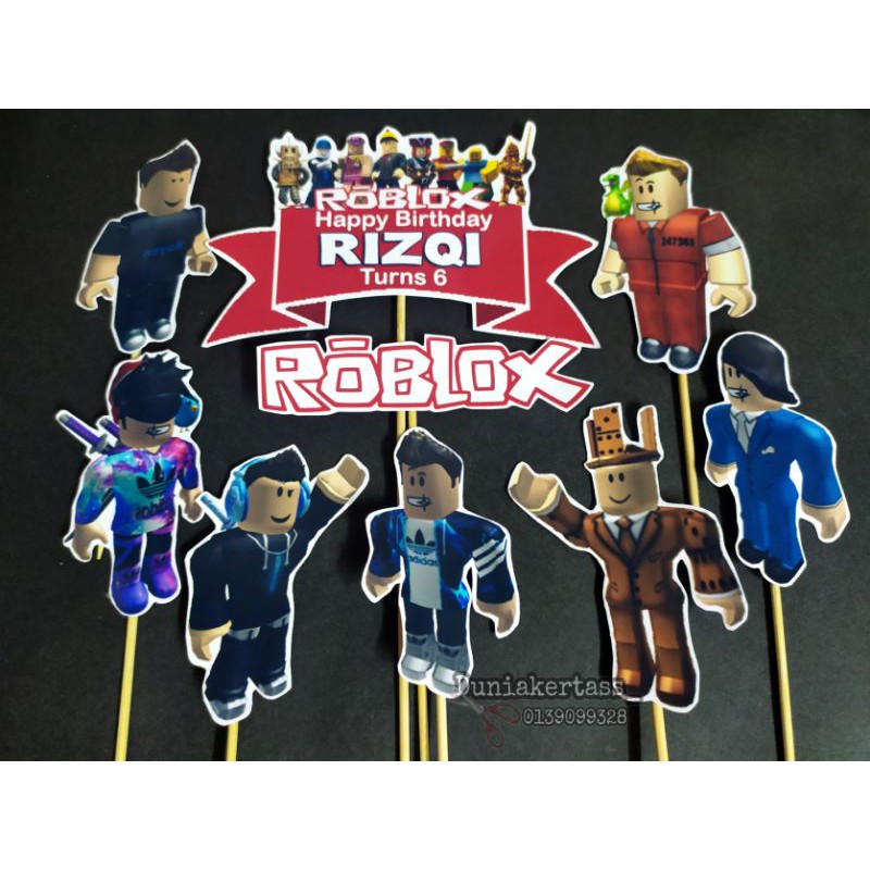 Cake Topper Roblox 1set | Shopee Malaysia