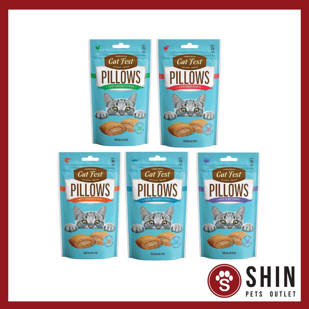Cat Fest Pillows with Cream for Cat 30g / Cat Treat / Makanan Kucing Shopee Malaysia