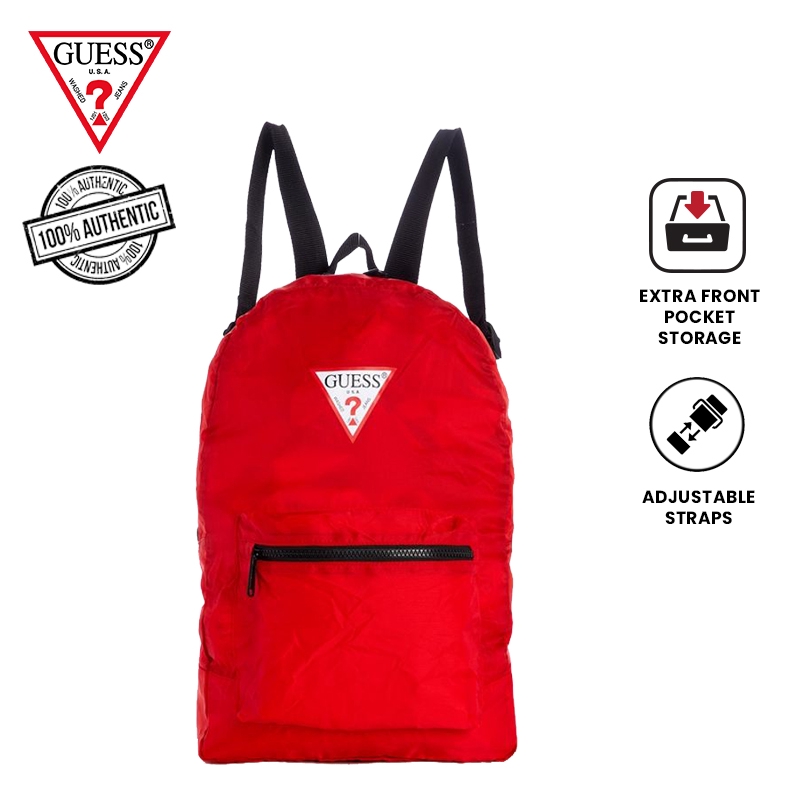 Guess Logo Easy All Nylon Foldable Backpack PO723498 Shopee Malaysia