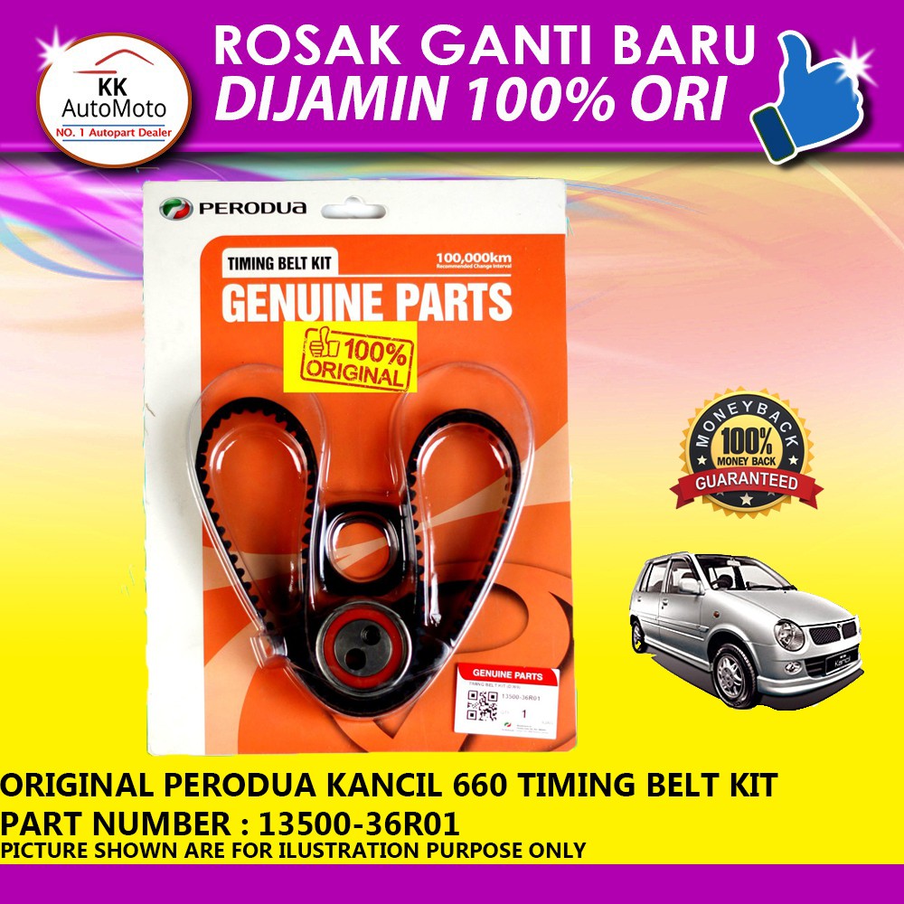 Perodua Kancil 660 Timing Belt Set ( 1350036R01 ) Shopee Malaysia