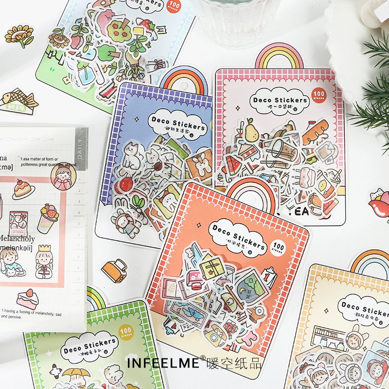 Pocket Sticker Set/Sticker Set Pocket of Cuteness Flake | Shopee Malaysia