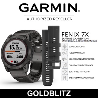 Garmin Fenix 7X Pro Sapphire Solar Carbon Gray DLC Titanium/Vented