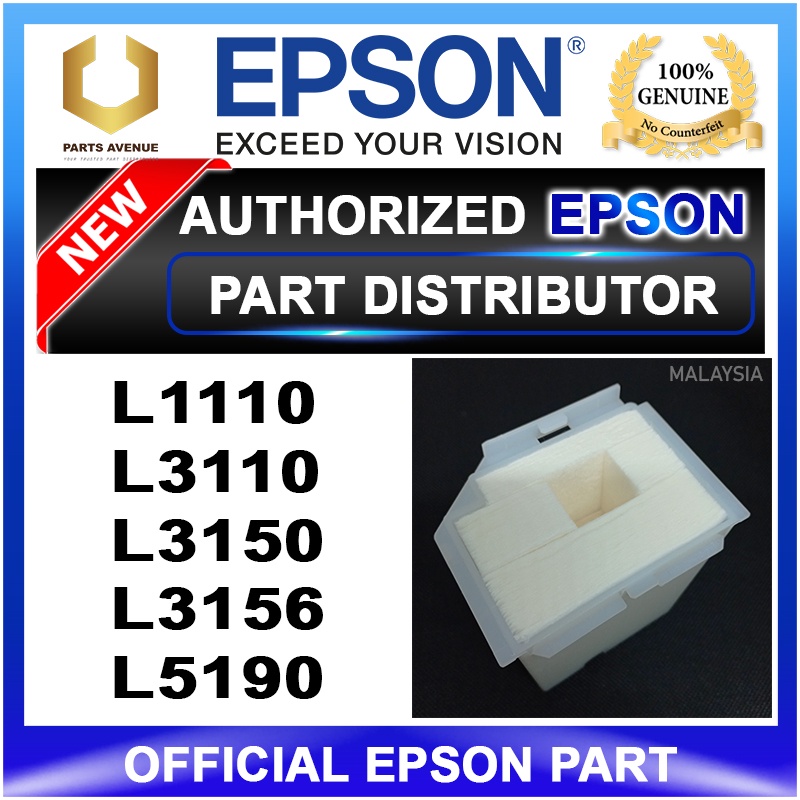 OFFICIAL EPSON L3110 L3150 Ink Pad EPSON L3120 L1110 L3156 Waste Ink