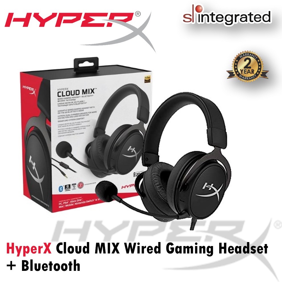 Hyperx cloud mix gaming headset wireless bluetooth hot sale