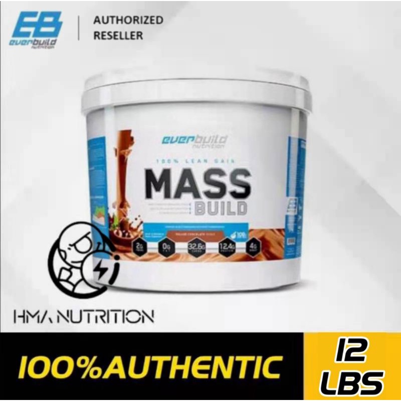 Everbuild 100 Lean Gain Mass Build 12lbs Muscle Building Lean Mass