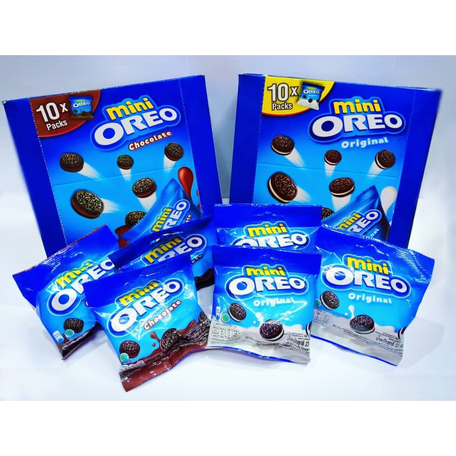 Mini Oreo Original 20.4g x 10 pack (Chocolate/ Vanilla) | Shopee Malaysia