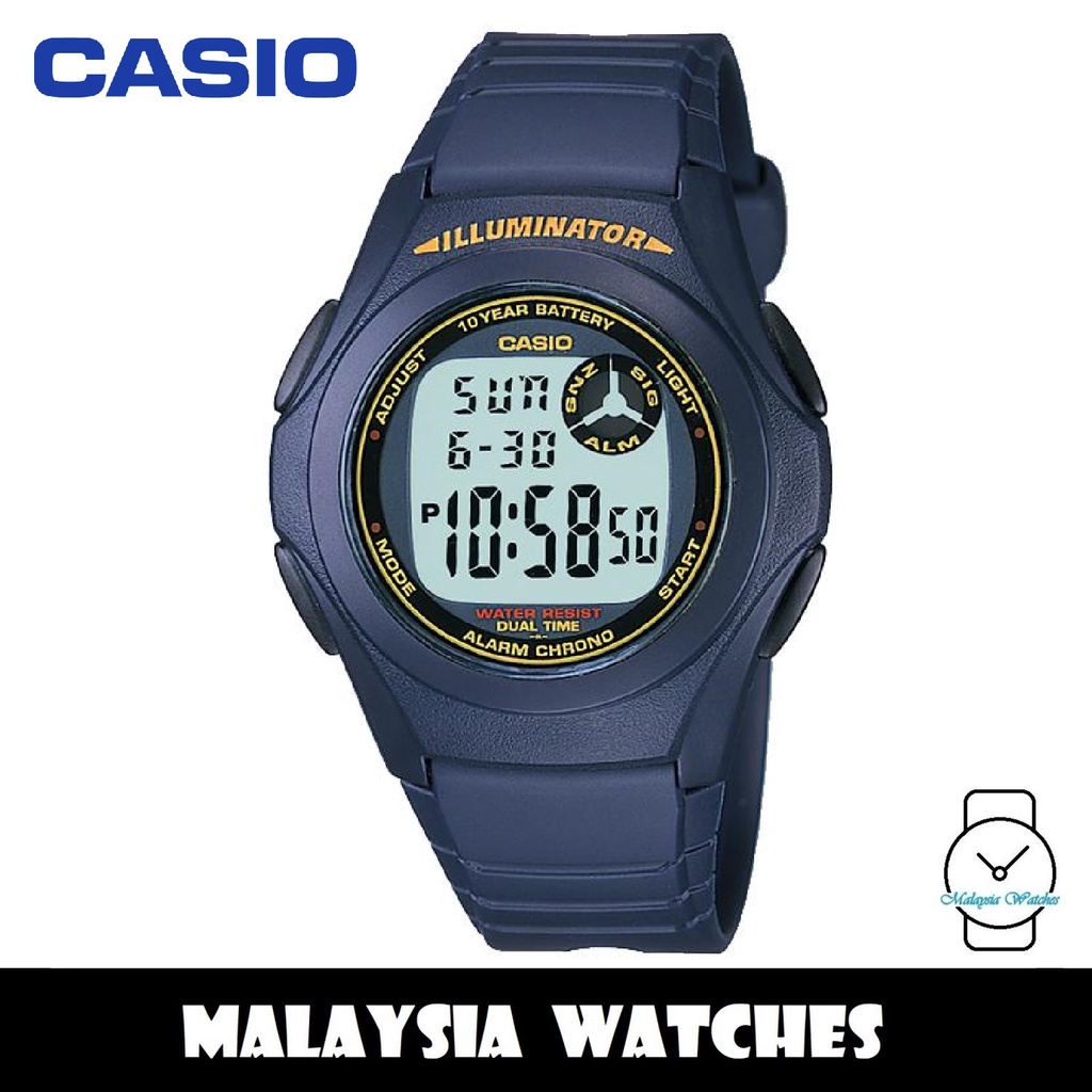 OFFICIAL WARRANTY Casio F 200W 2B Standard Digital 10 Year