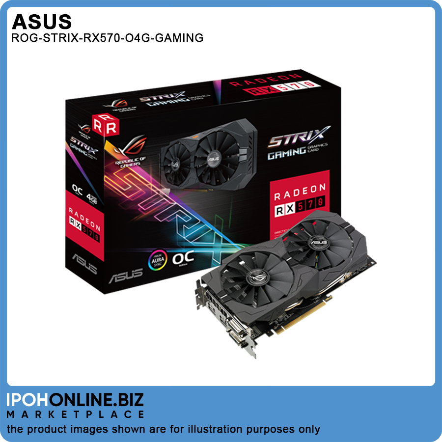 Amd radeon rx online 570 o4g rog strix