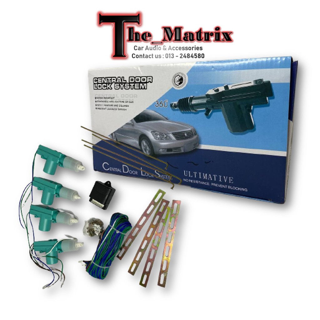 CENTRAL DOOR LOCK SYSTEM SET WITH 4 CENTRAL LOCK | Shopee Malaysia