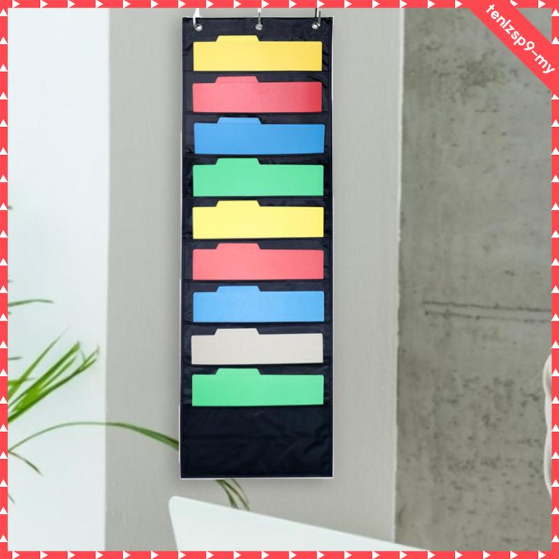 [ Over Wall Hanging File Folder Organizer, Storage Pocket Chart for ...
