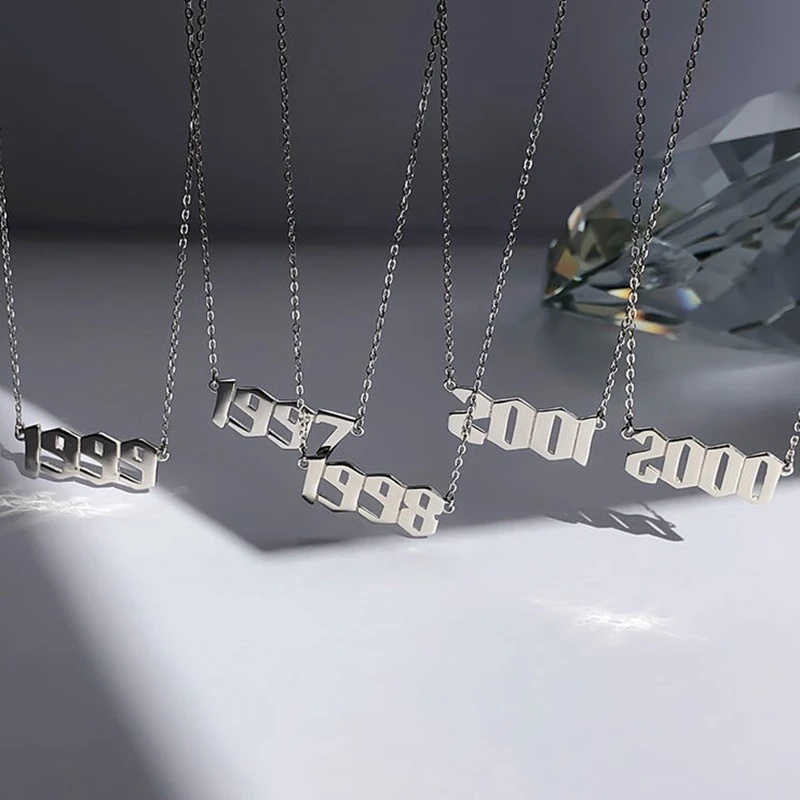 Sterling silver deals birth year necklace