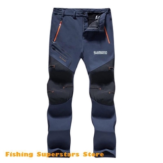 Men Winter Outdoor SHIMANO Fishing Pants Sport Windproof Mens Trousers Warm  Plus Size Camping Fishing Clothing Waterproof Pants