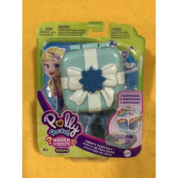 Polly Pocket Hidden Hideouts - Frosty Fairytale - Micro Jeu Neuf Sous Blister