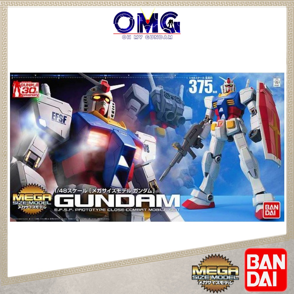 Bandai Mega RX-78-02 Gundam 58890 62027 RX 78 2 RX782 RX-78-2 RX-78 1/ ...