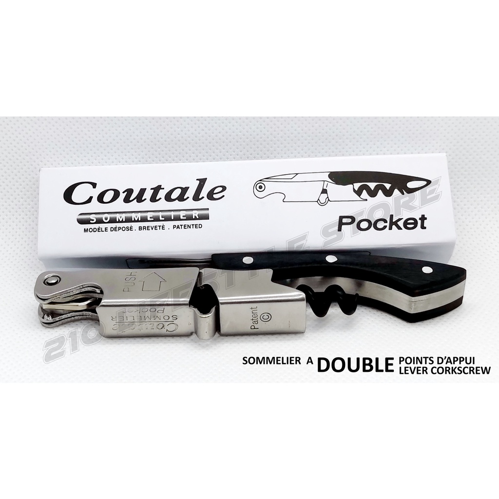 Coutale Sommelier French Corkscrew / Wine Bottle Opener Pocket