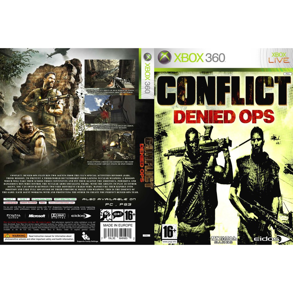 Xbox 360 Conflict Denied Ops (mod) | Shopee Malaysia